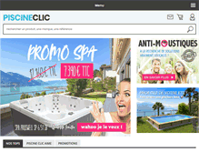 Tablet Screenshot of piscine-clic.com